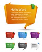 image of web  - Trendy vector abstract origami speech bubbles - JPG 