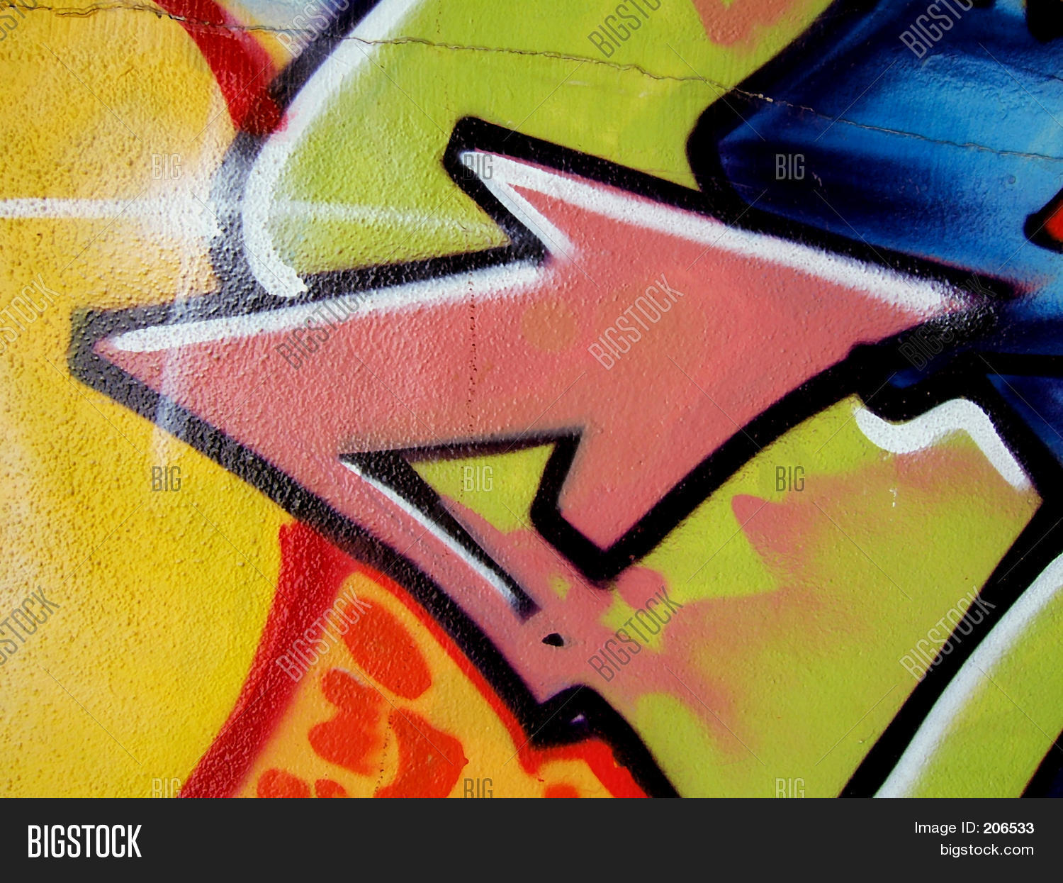 Pink Graffiti Arrow Image & Photo Bigstock