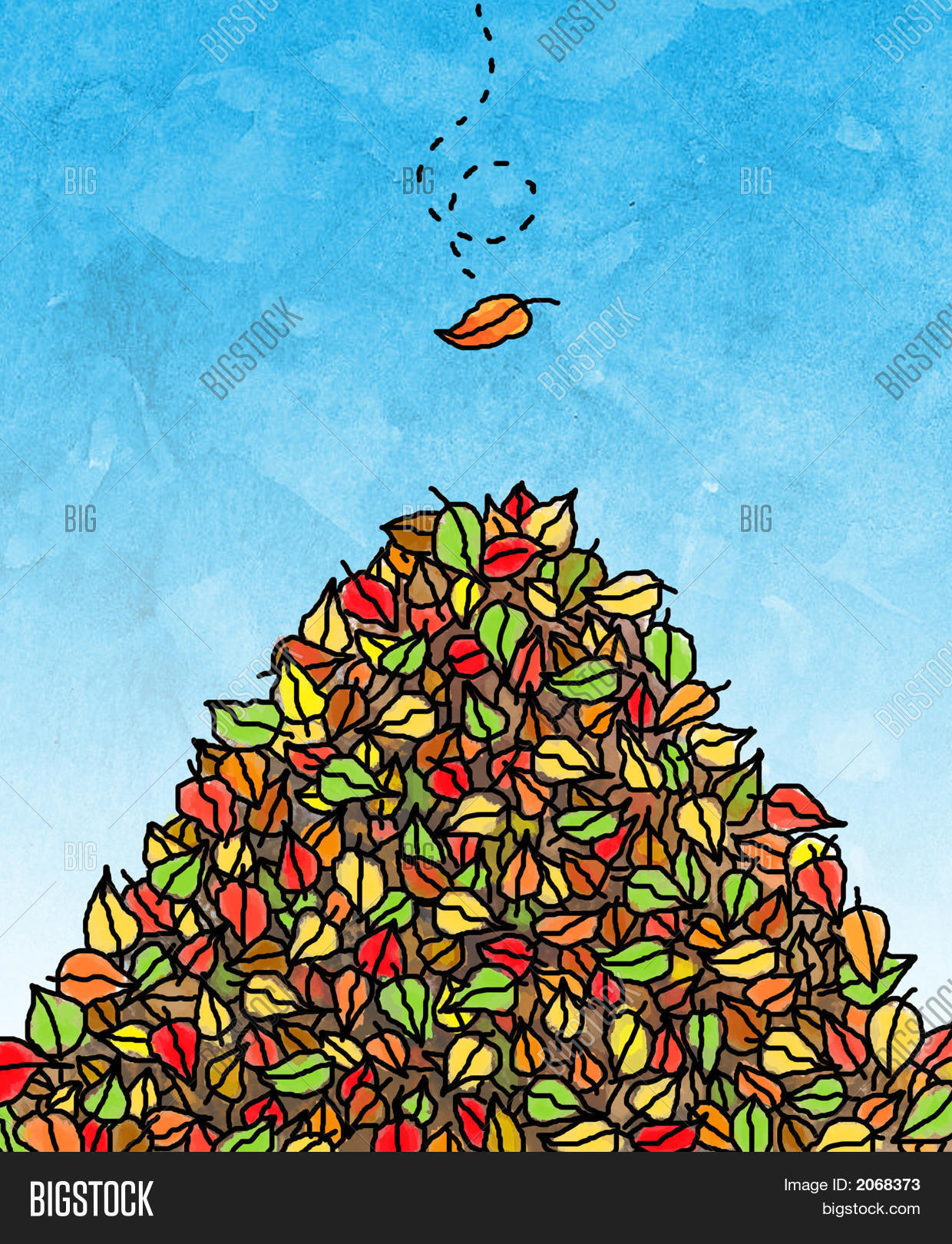 Leaf Pile Image & Photo Bigstock