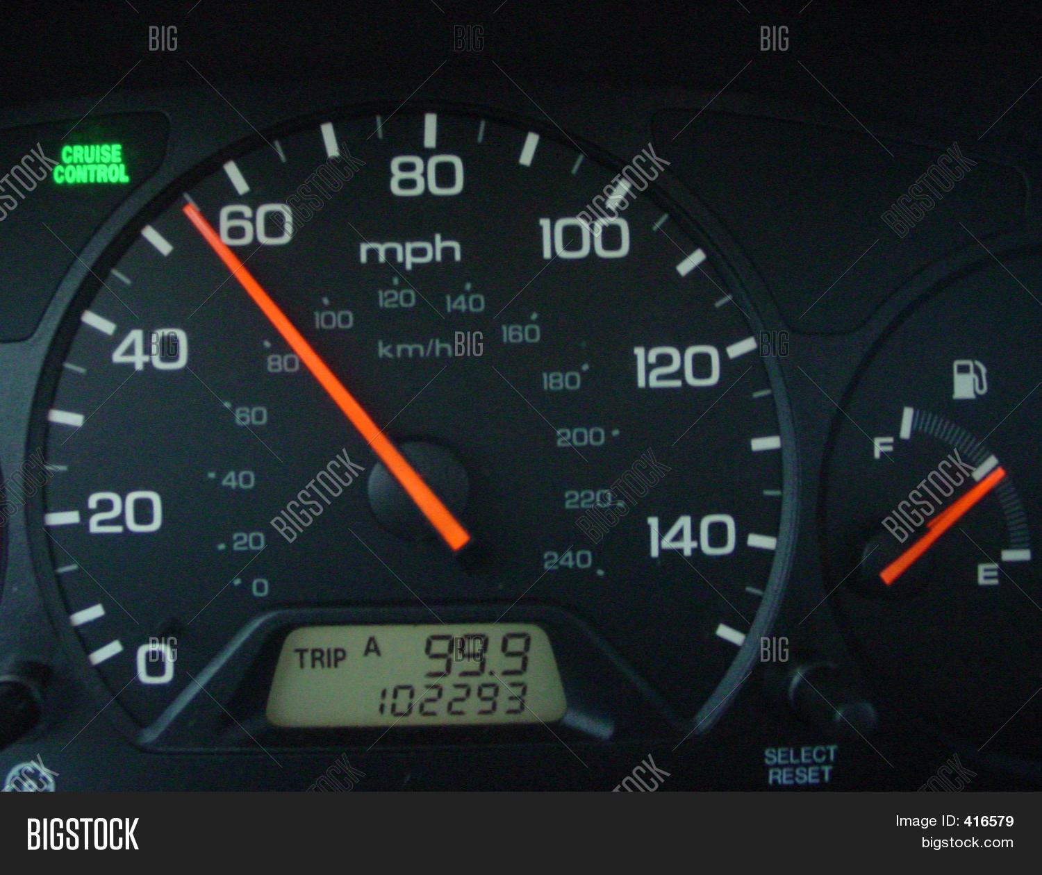 Speedometer 55 Mph Image & Photo Bigstock