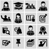 stock photo of education  - Higher education icons - JPG 