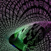 picture of currency  - Abstract Currency Symbols Glowing Showing Foreign Exchange Rates And Finance - JPG 