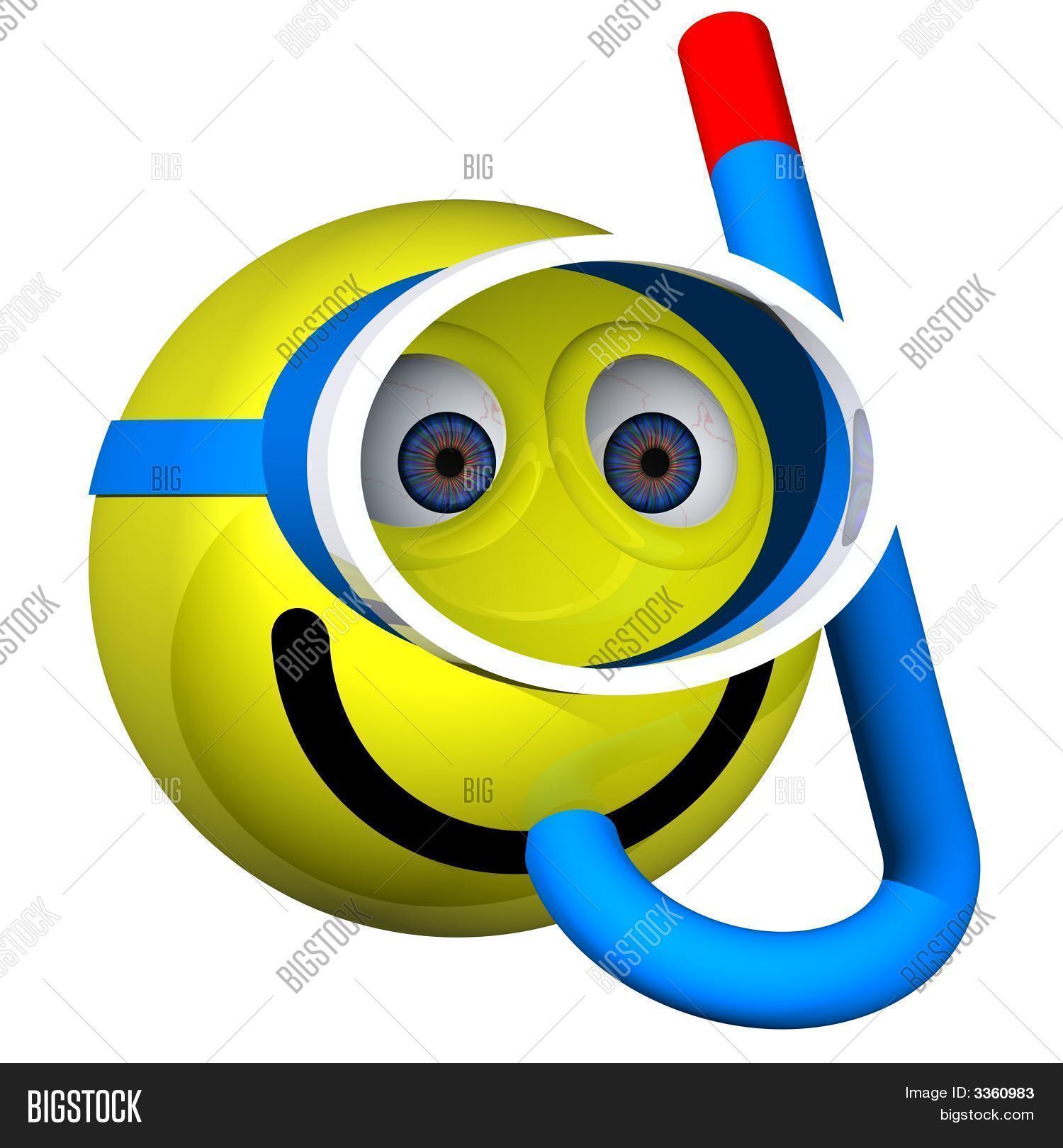 Smiley Snorkeler Image & Photo Bigstock