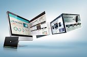 image of business concept  - Web design concept for presentation - JPG 