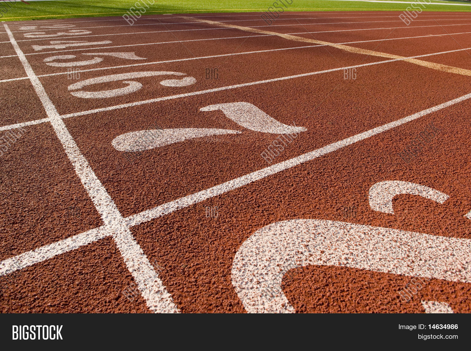 Running Lane Markers On Running Image & Photo Bigstock