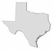 foto of map  - Map of Texas a state of United States - JPG 