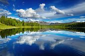 pic of nature  - Beautiful lake in Altai mountains - JPG 