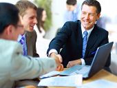 image of meeting  - Business people shaking hands - JPG 