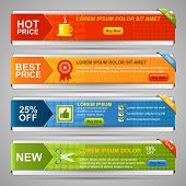 picture of futuristic  - Vector Web Banner Set - JPG 