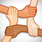 pic of handshake  - illustration of hands holding each other showing unity - JPG 