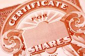 stock photo of shareholders  - vintage stock certificate - JPG 