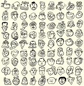 image of cartoon  - People faces - JPG 