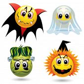 picture of incorporate  - Smiley balls with Halloween mask - JPG 
