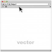 stock photo of internet  - Vector Internet browser - JPG 