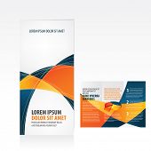stock photo of business concept  - tri fold business brochure template - JPG 