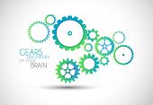 image of teamwork  - Concept mechanic Gear illustration - JPG 