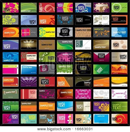 Picture or Photo of Various Business Card