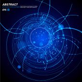 picture of circuit  - Vector Circuit Board - JPG 