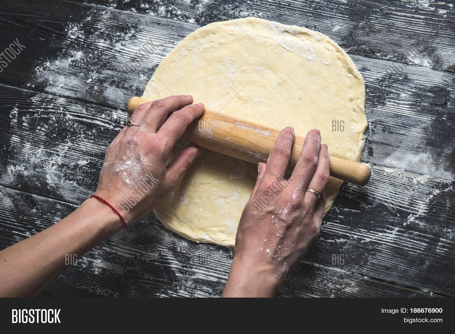 Rolling Pizza Dough Stock Photo & Stock Images Bigstock