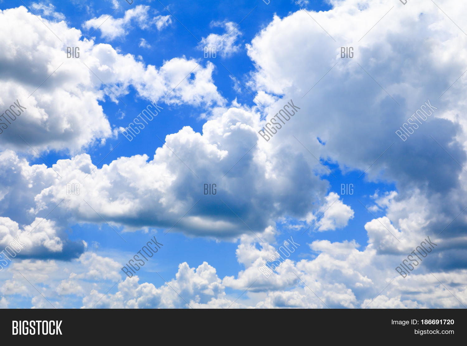 Blue Sky Rain Cloud Summer Art Image & Photo Bigstock