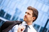 stock photo of businessmen  - Portrait of an handsome businessman - JPG 