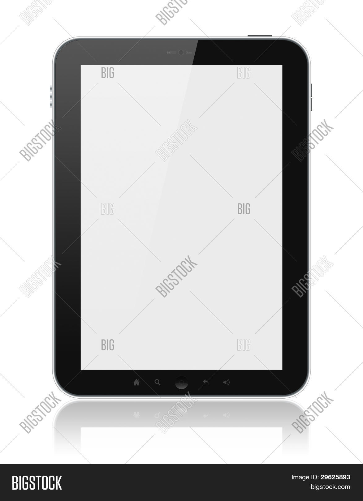 Apple Ipad With Blank Screen Isolated Stock Photo & Stock Images Bigstock