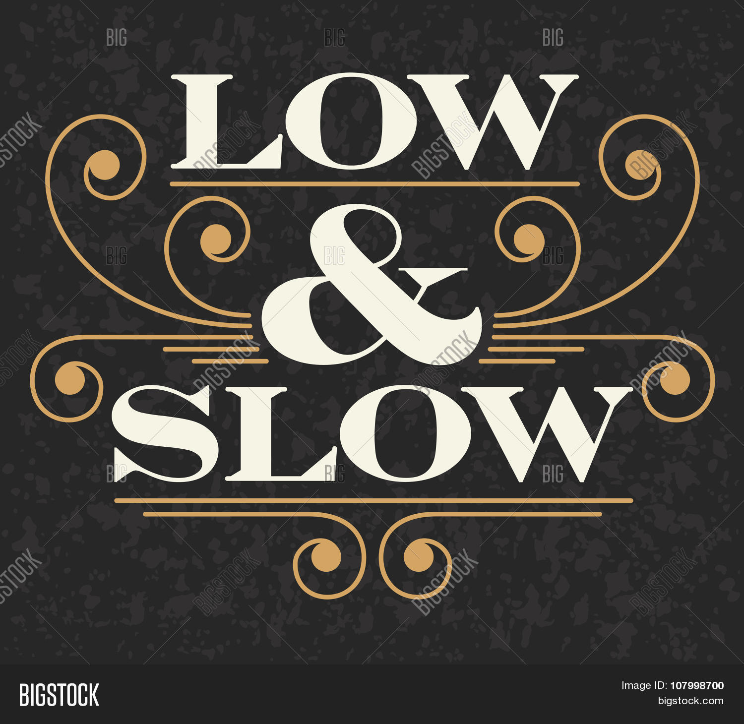 Low and Slow vector emblem Stock Vector & Stock Photos Bigstock