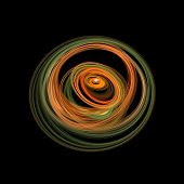 pic of warp  - colorful orbit warps space on dark background - JPG 