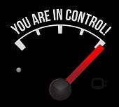 stock photo of illustration  - speedometer with the words You - JPG 