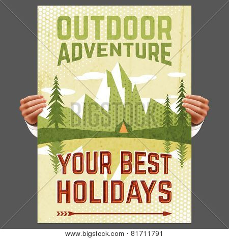 Outdoor Adventure Tourism Poster Outdoor Adventure Tourism Poster