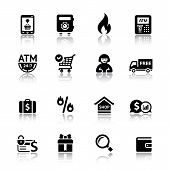 picture of currency  - Set shopping icons - JPG 