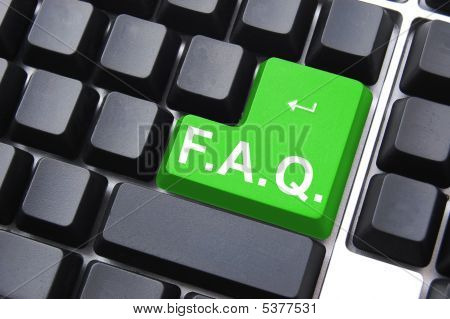 Picture or Photo of Frequently asked questions concept faq written on computer keyboard