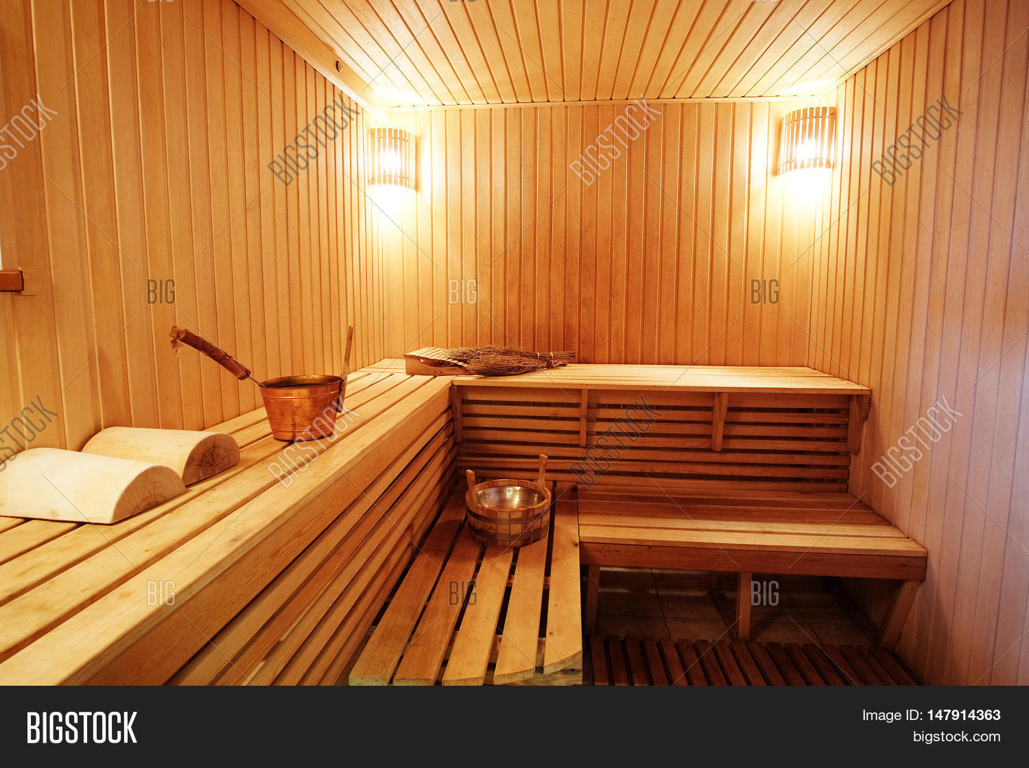 Interior Steam Room Russian Bath Image & Photo Bigstock
