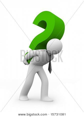 Picture or Photo of Hard question. Business concept