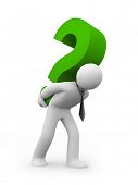 stock photo of business concept  - Hard question - JPG 
