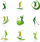 picture of golf  - Golf icons collection - JPG 