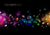image of abstract  - Vector Illustration of Abstract Sparkling Light - JPG 