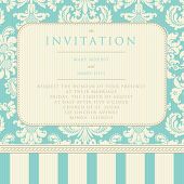 picture of wedding  - Ornate damask background - JPG 