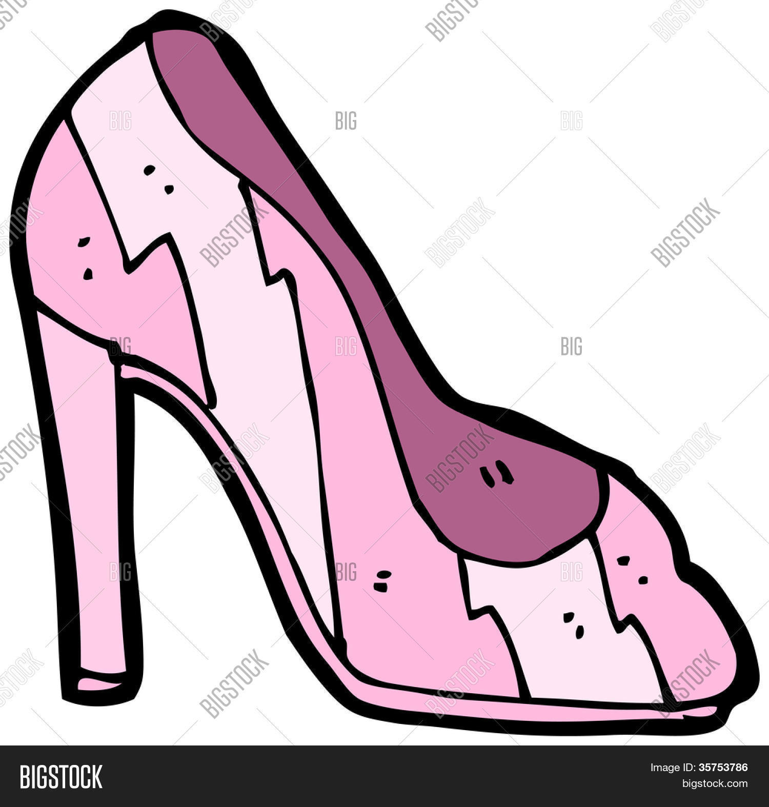 Cartoon High Heel Shoe Image & Photo Bigstock