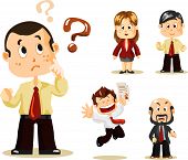 pic of business people  - Set of people about Business activity in office - JPG 