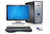 image of computer  - A series of computers with various accessories - JPG 