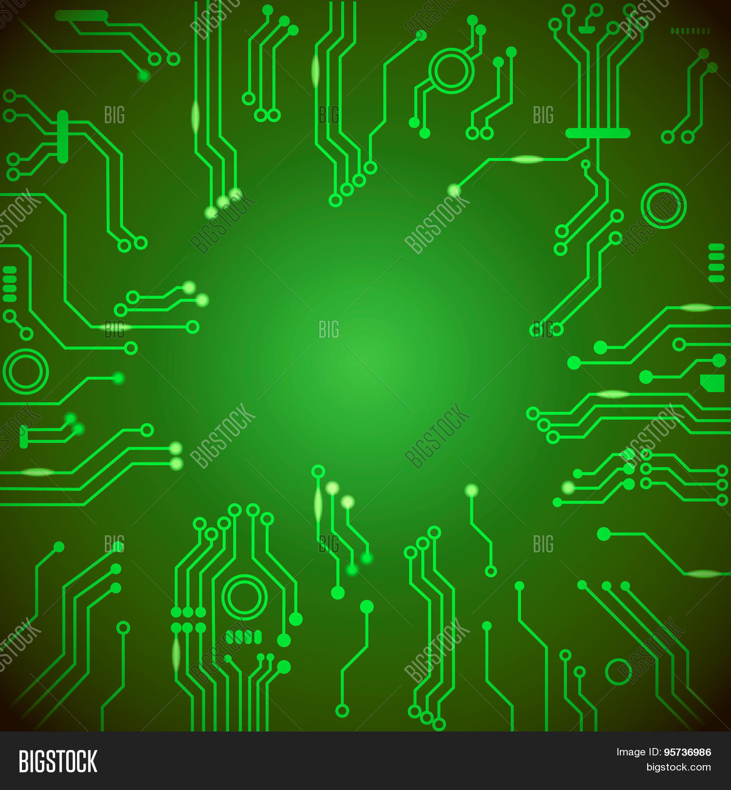 Circuit Board Green Vector Vector & Photo Bigstock