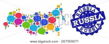 Poster: Social Network Map Of Russia