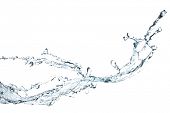 pic of infinity  - water splash isolated on white background - JPG 
