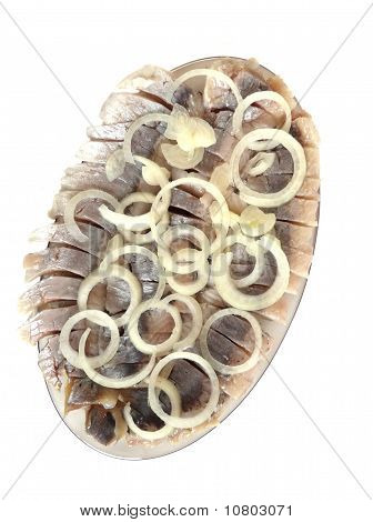 Poster: Appetizing Herring Isolated On White