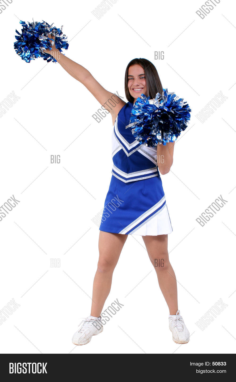 Beautiful Cheerleader Teen Braces Image & Photo Bigstock