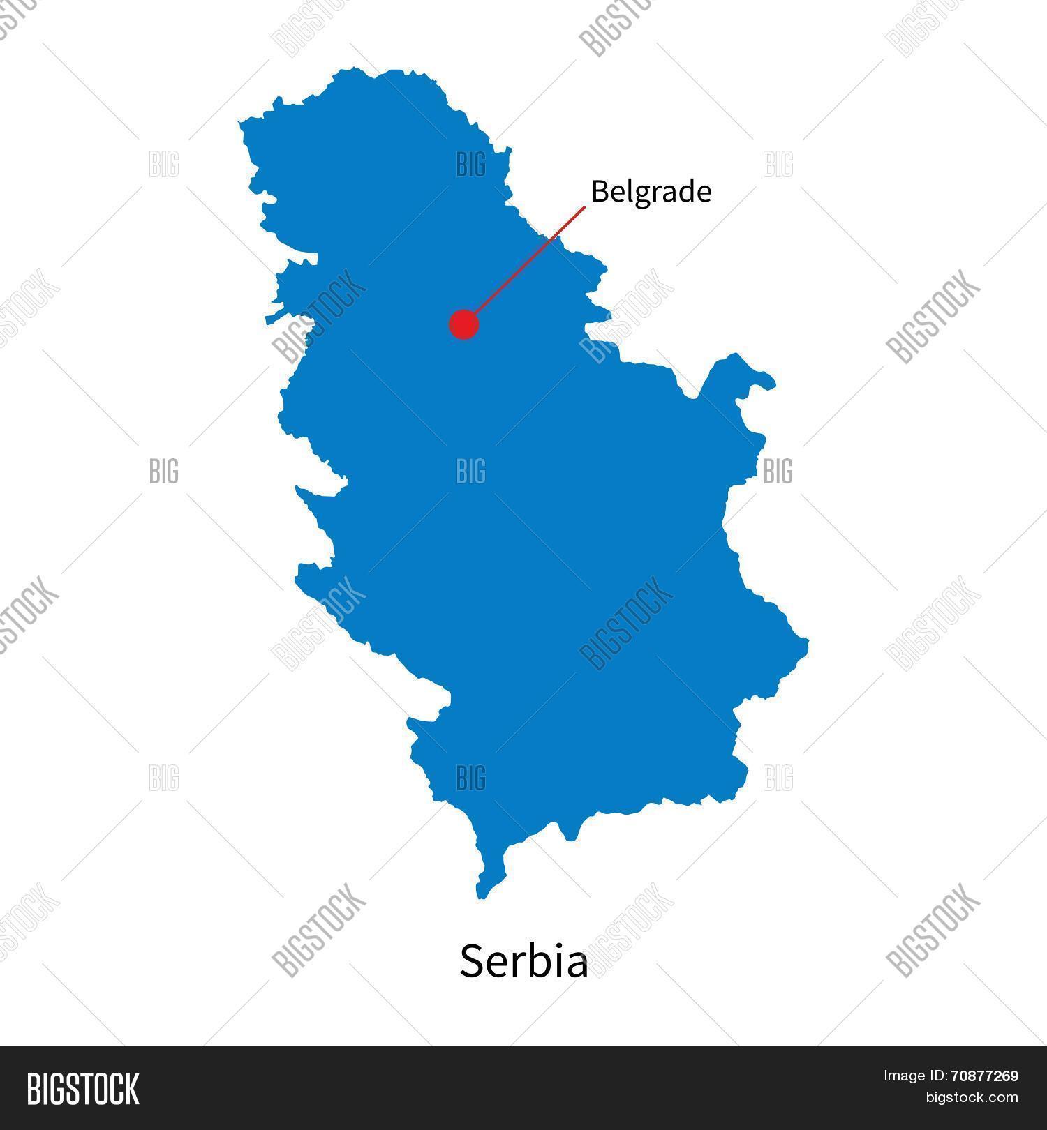 City map Belgrade Serbia ai