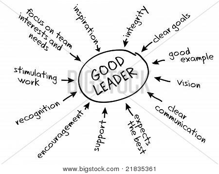 Picture or Photo of Chart depicting the leadership style of transformational leaders