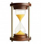 foto of isolated  - Hourglass isolated on white - JPG 