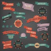 stock photo of finance  - Retro label collection - JPG 